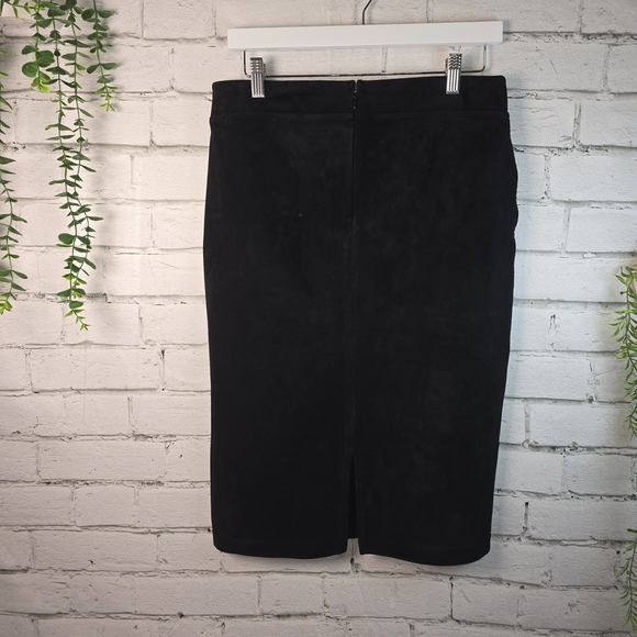 CALVIN KLEIN BLACK PENCIL SKIRT POLY BLEND STRETCH WOMENS SIZE  SMALL - Picture 5 of 7